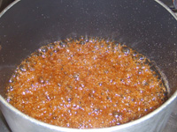 Cooking Caramel for Bacon Brittle Picture