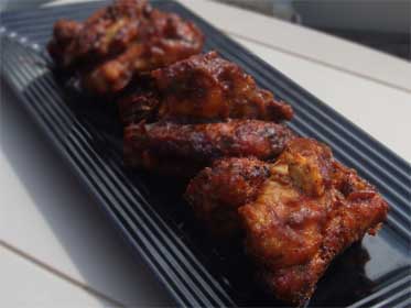 Boiled, then Baked, Chicken Wings Picture