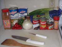 Chicken and Sausage Gumbo the ingredients Picture