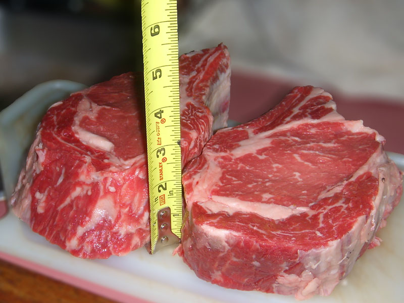 Measuring a Rib Eye Steak, Picture
