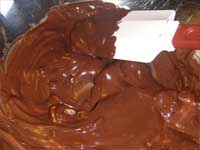 Chocolate Covered, Honey Pecans Melting the Chocolate Picture