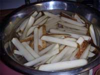 Soaking the Cut Fries Picture