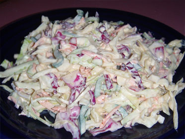 Plated Slaw (Coleslaw) Picture