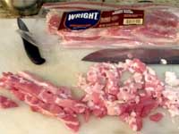 Chopping Bacon Picture