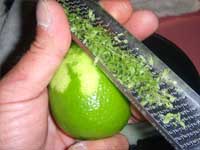 Grating Lime Zest, Picture