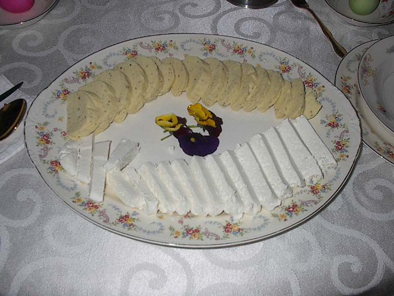 Plated Easter White Cheese Picture