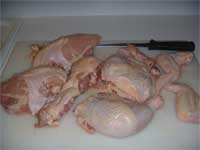 Cutting up the Chicken Picture