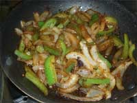 Cooking Peppers and Onions Picture