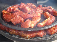 Double Layer of Ribs o the Grill Picture