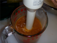 Jamaican Jerked Chicken Parmesan, Blending the Sauce, Picture