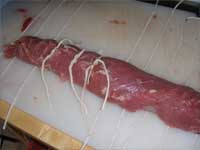 Tying a Pork Tenderloin Picture