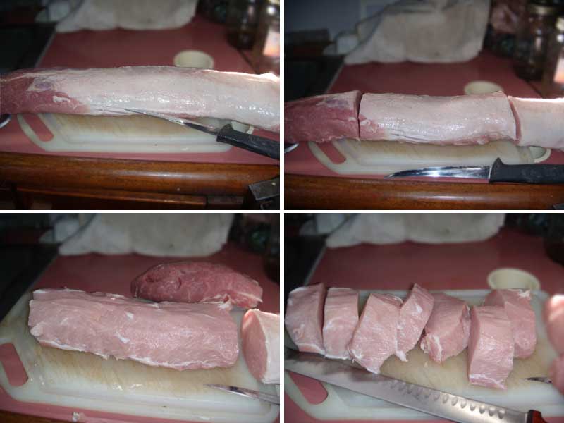 How to Cut and Trim a whole Pork Loin into a Roast and Chops, Picture