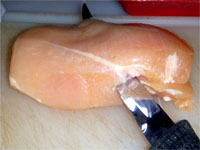 Slicing Chicken Picture
