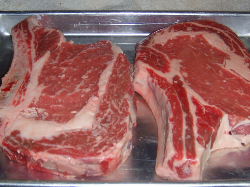 A Larger picture showing the Marbling in a Rib Eye