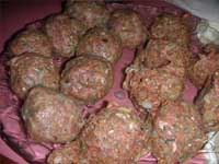 Forming the Venison Meatballs Picture